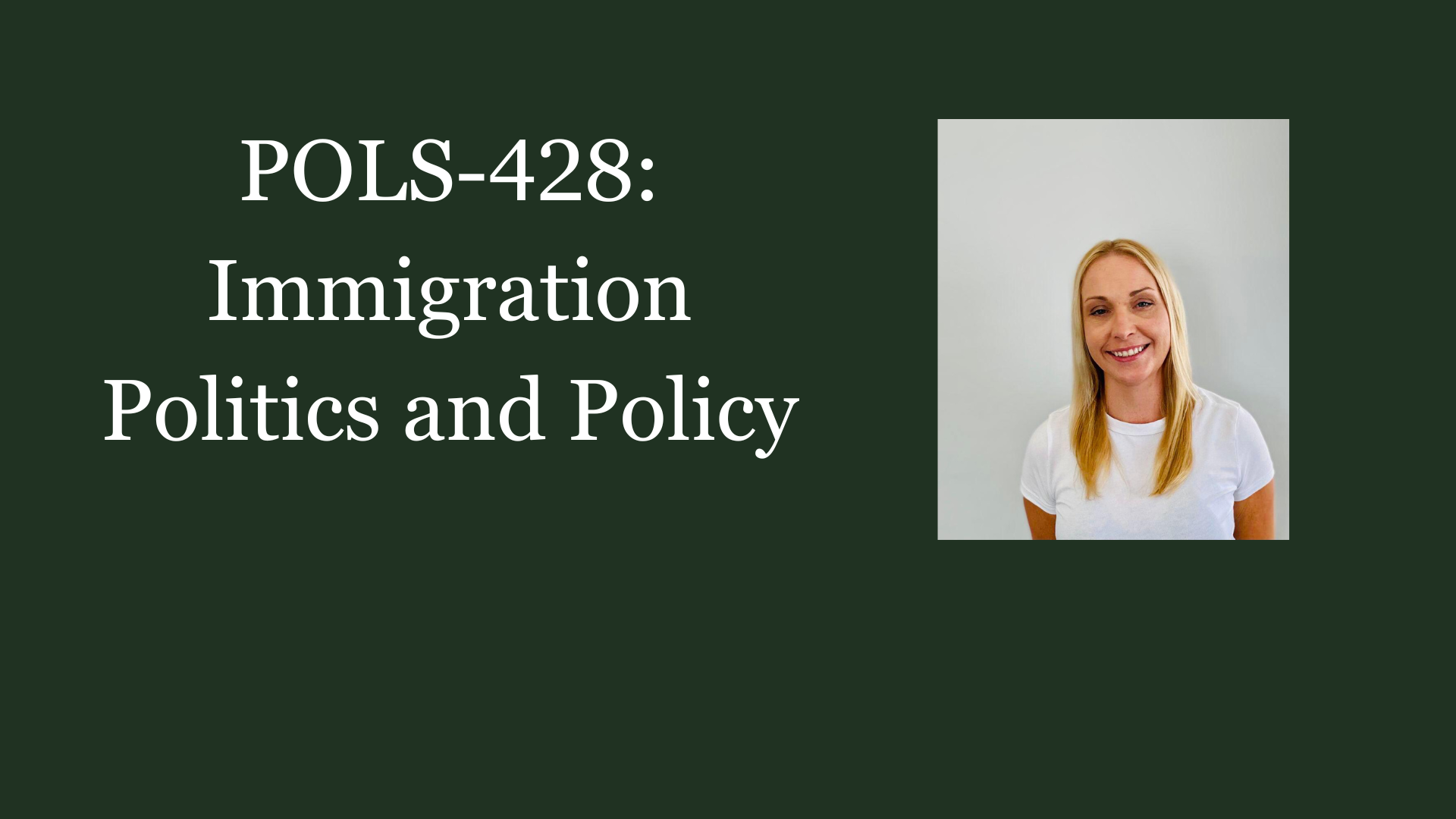 to Political Science Department Political Science Department